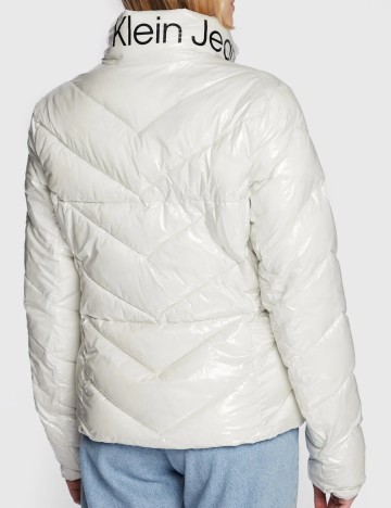 Geaca Calvin Klein Jeans, ecru