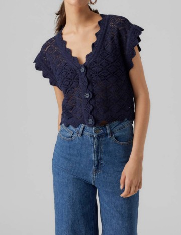 Bluza Vero Moda, bleumarin