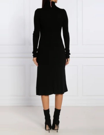 Rochie medie Tommy Hilfiger, negru