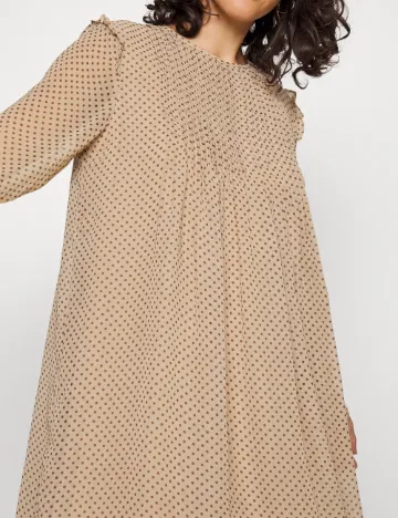 Rochie scurta Only, maro deschis