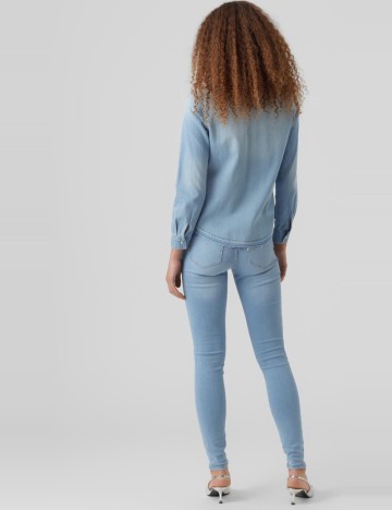 Camasa Vero Moda, albastru deschis