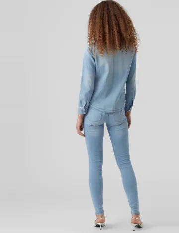 Camasa Vero Moda, albastru deschis