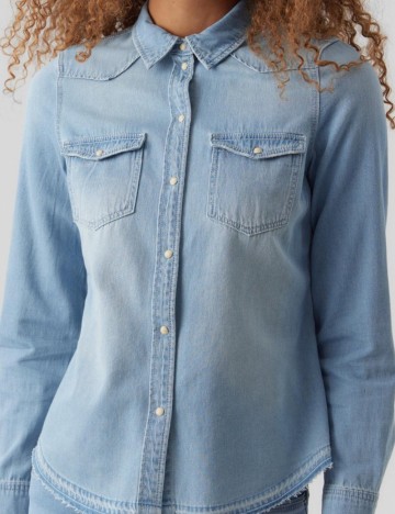 Camasa Vero Moda, albastru deschis
