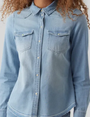 Camasa Vero Moda, albastru deschis