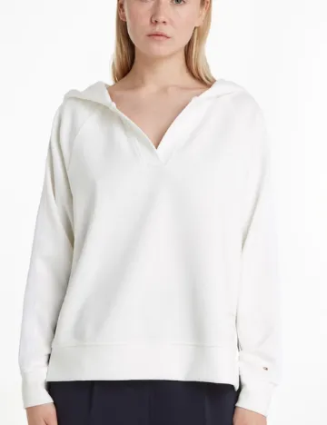 Hanorac Tommy Hilfiger, alb
