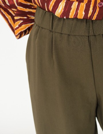 Pantaloni Vero Moda, verde inchis