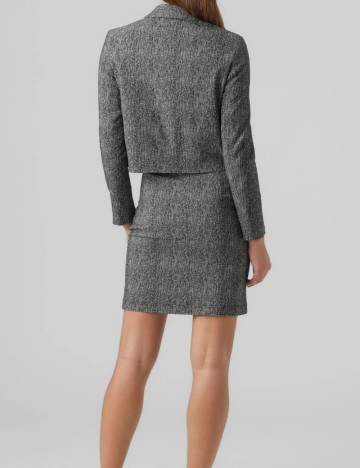 Sacou Vero Moda, alb/negru
