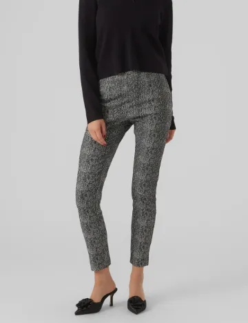 Pantaloni Vero Moda, alb/negru