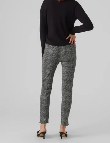 Pantaloni Vero Moda, alb/negru