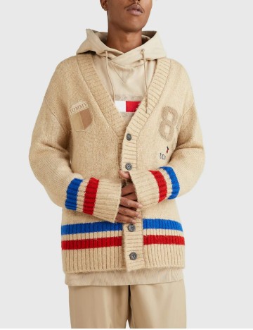 
						Cardigan Tommy Jeans, maro