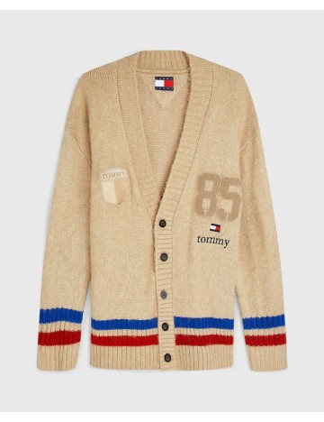 Cardigan Tommy Jeans, maro