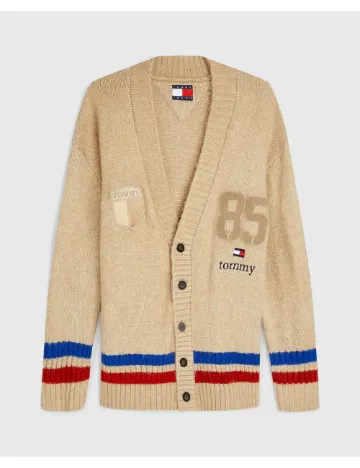 Cardigan Tommy Jeans, maro