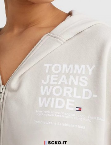 Hanorac Tommy Jeans, crem