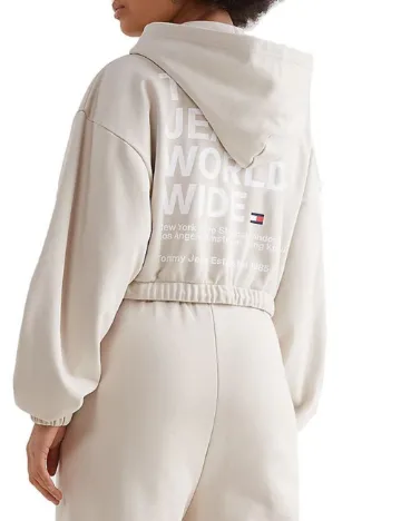 Hanorac Tommy Jeans, crem