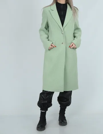 Palton Pieces, verde deschis