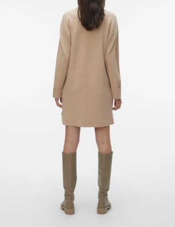 Rochie scurta Vero Moda, maro deschis