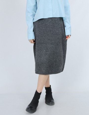 
						Fusta Vero Moda, gri inchis