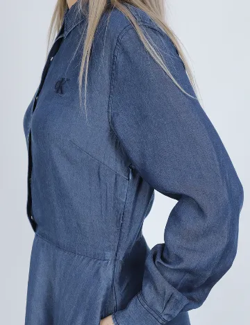 Rochie scurta Calvin Klein Jeans, albastru