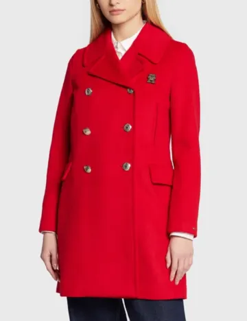 Palton Tommy Hilfiger, rosu