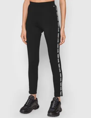 Colanti Tommy Jeans, negru