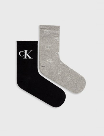 Set sosete Calvin Klein Jeans, gri-negru
