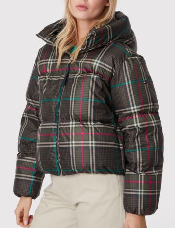 Geaca Tommy Hilfiger, verde