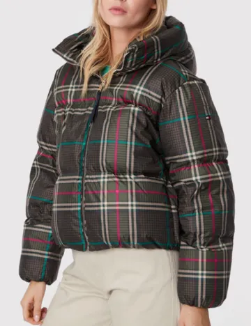 Geaca Tommy Hilfiger, verde