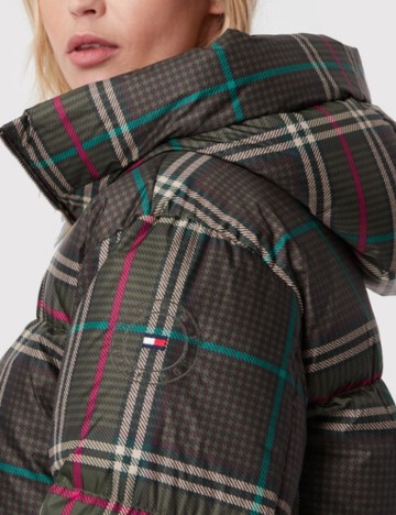 Geaca Tommy Hilfiger, verde