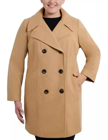 Palton Anne Klein Plus Size, maro Maro