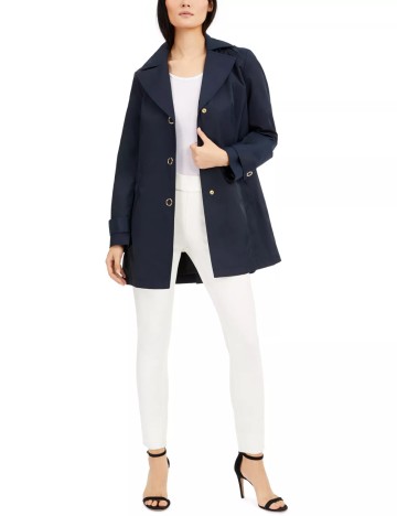 
						Trench Anne Klein, bleumarin