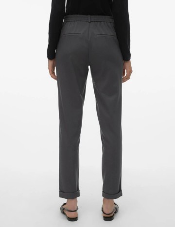 Pantaloni Vero Moda, gri inchis