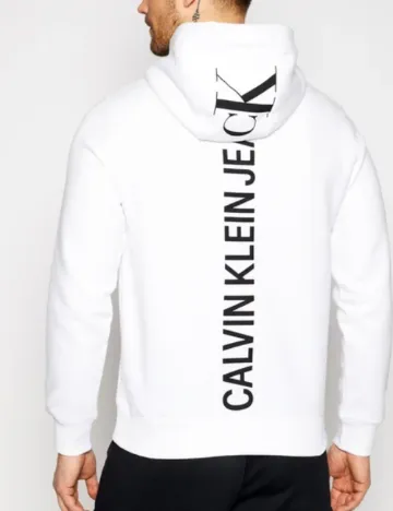 Hanorac Calvin Klein Jeans, alb