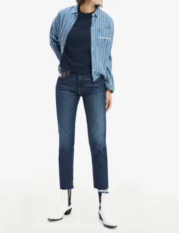 Camasa Tommy Jeans, albastru