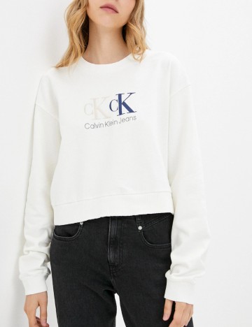 Bluza Calvin Klein Jeans, alb