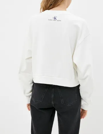 Bluza Calvin Klein Jeans, alb