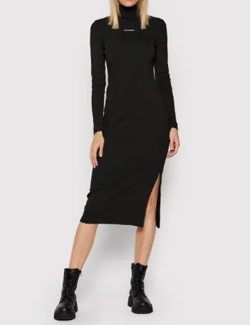 Rochie medie Calvin Klein Jeans, negru