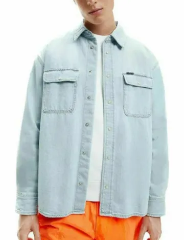 Camasa Calvin Klein Jeans, albastru