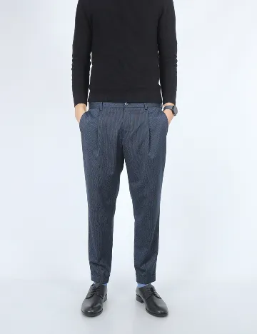 Pantaloni Calvin Klein, bleumarin Albastru