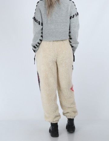 Pantaloni Bershka, crem