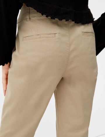 Pantaloni Q/S, crem