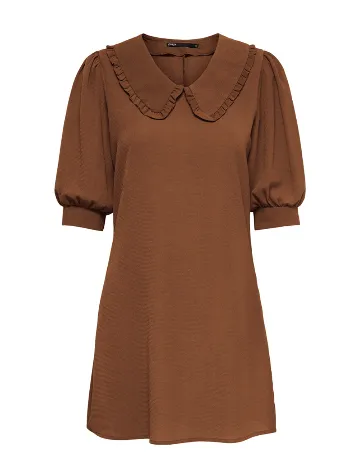 Rochie scurta Only, maro