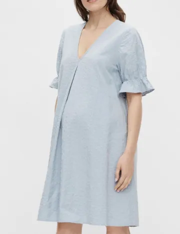 Rochie scurta PIECES MATERNITY, bleu Albastru