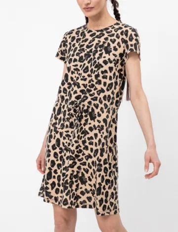 Rochie scurta Vila, animal print Animal print