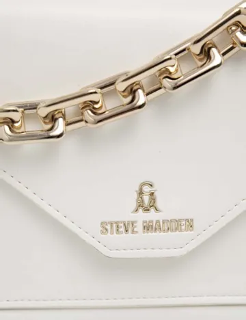 Geanta Steve Madden, alb Alb