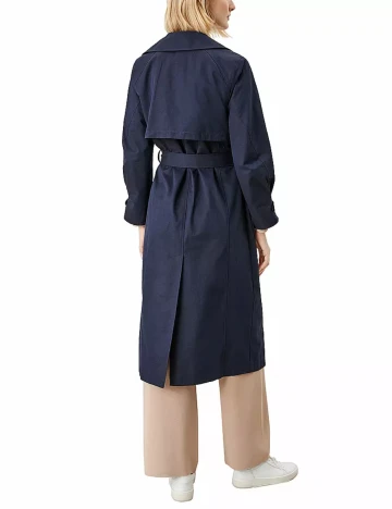 Trench Q/S, bleumarin Albastru