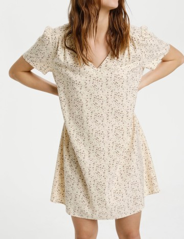 Rochie scurta Saint Tropez, crem