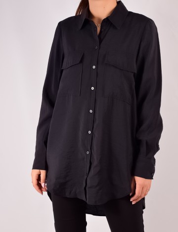 Camasa Zara, gri inchis, M