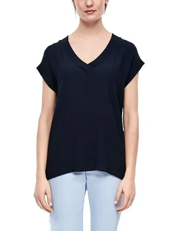 Bluza s.Oliver, bleumarin inchis Albastru