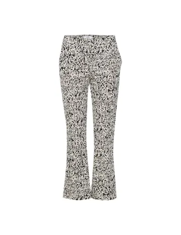 Pantaloni b.young, alb-negru Negru