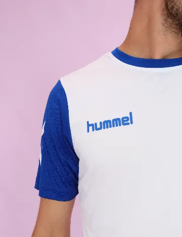 Tricou Hummel, alb Alb